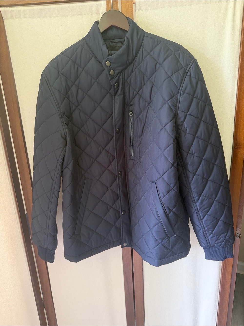 Banana Republic Quilted Navy Puffer Jacket